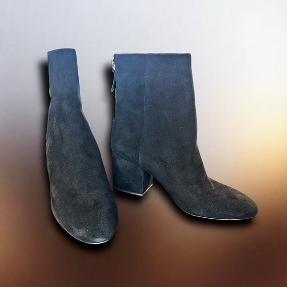 J. Crew Black Suede 'Sadie' Ankle Boots Size 9.5 ASO Duchess Meghan Markle - Picture 5 of 16